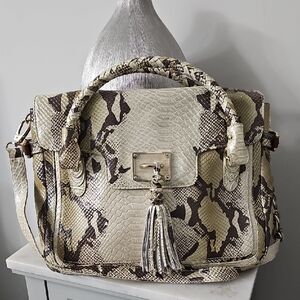 Elliott Lucca Cordoba Snakeskin Satchel
